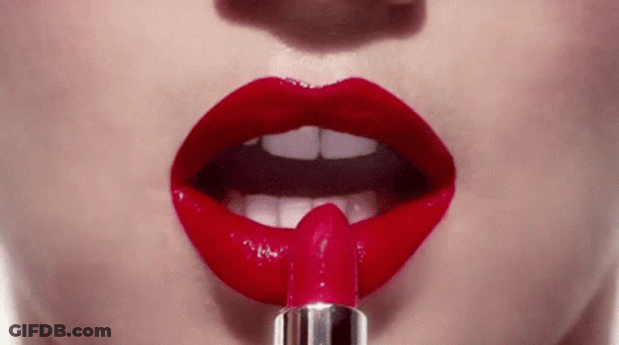 Red Lips Retouch GIF