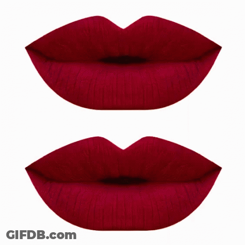 Red Lips With Lipstick GIF