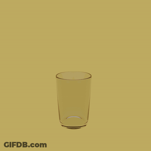 Red Liquid Splashing From Glass GIF