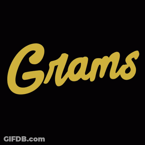Red Logo For Grams GIF