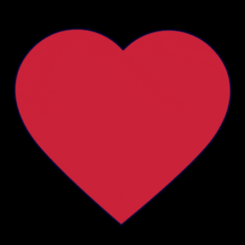 Red Love Heart Beating GIF