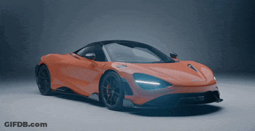 Red McLaren Sports Car GIF