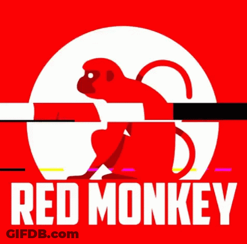 Red Monkey Logo GIF