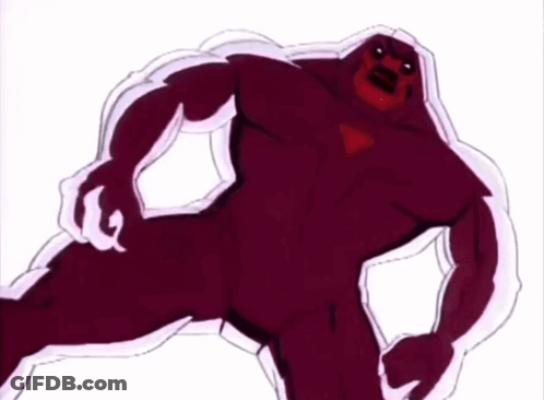 Red Monster Cartoon Drawing GIF