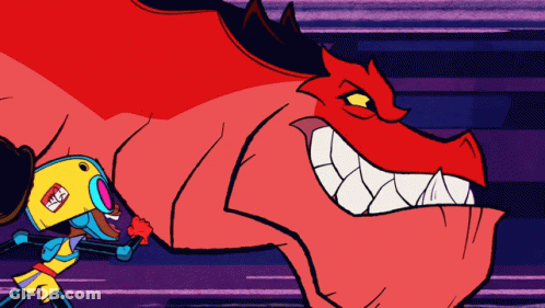 Red Monster Saying I Love You GIF