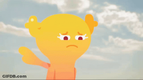 Red Monster With Smiley Face GIF