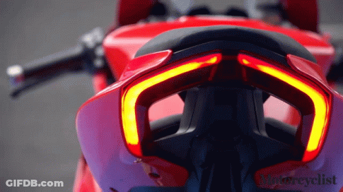 Red Motorcycle Saying Motorcyclist GIF
