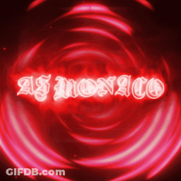 Red Neon Sign Saying As Monaco GIF