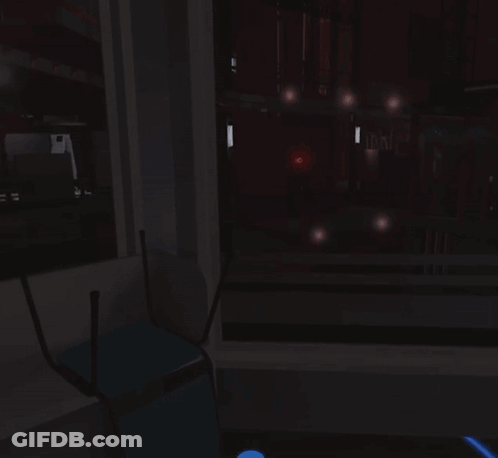 Red Object With Glowing Ring GIF