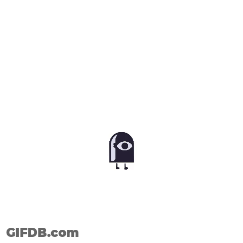 Red Object With Three Circles GIF