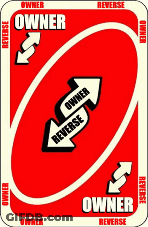 Red Owner Uno Reverse Card GIF