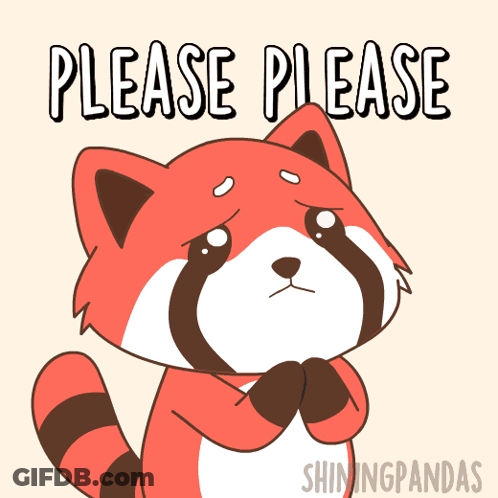 Red Panda Saying Please Please GIF