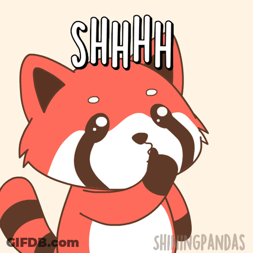 Red Panda Shhhh GIF