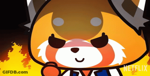 Red Panda With Sunglasses And Netflix Logo GIF