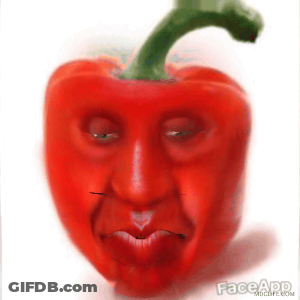 Red Pepper With Face And Faceapp GIF