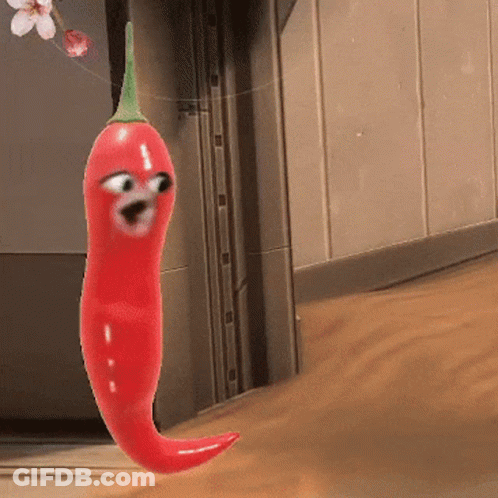 Red Pepper With Face GIF