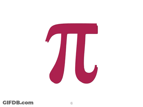 Red Pi Symbol GIF