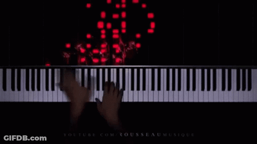 Red Piano Tile Keys GIF