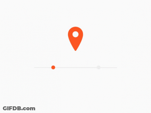 Red Pin With Red Circle In Middle GIF