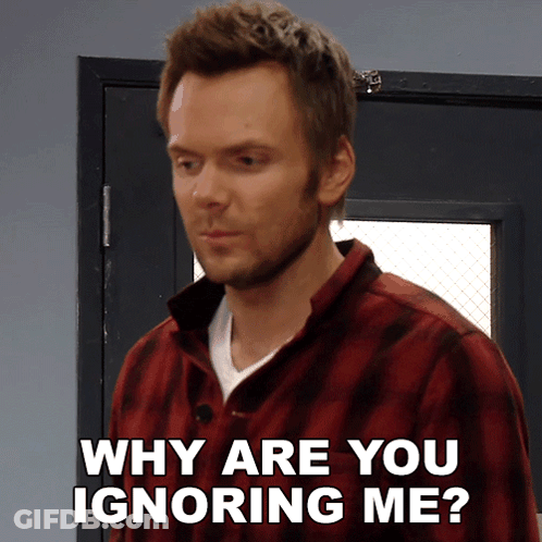 Red Plaid Shirt Man Saying Why Are You Ignoring Me GIF