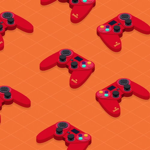 Red PlayStation Joystick Controller Innovation GIF
