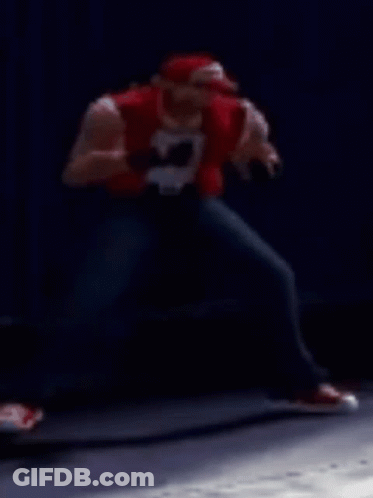 Red Power Ranger Beside Motorcycle GIF