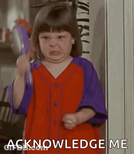Red Purple Shirt Girl With Brush Funny Face GIF