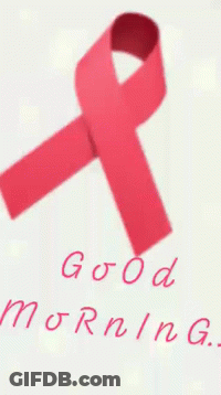 Red Ribbon Saying Good Morning GIF