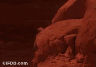 Red Rock Formation In Cave GIF