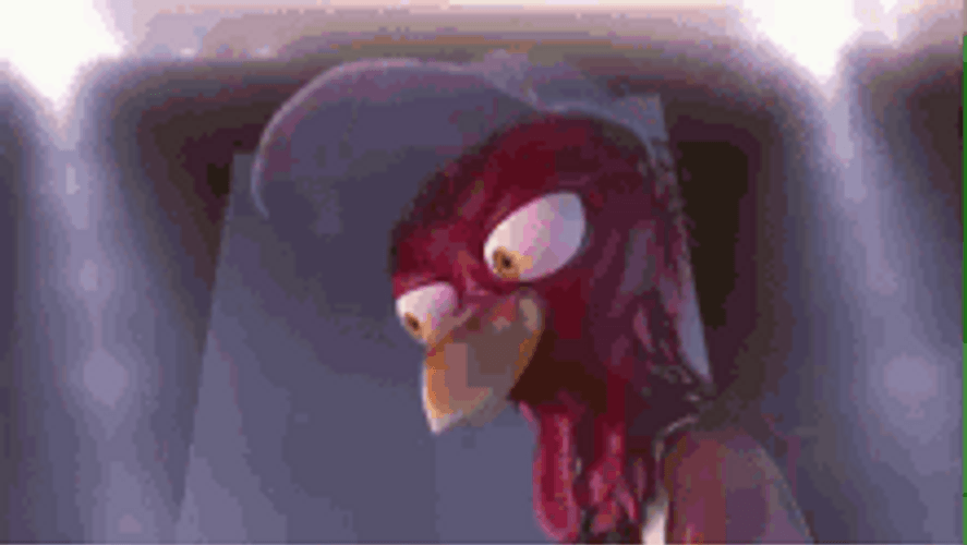 Red Rooster Shots Fired Finger Gun GIF