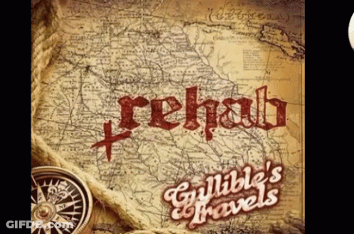 Red Rose Heart Saying Rehab GIF