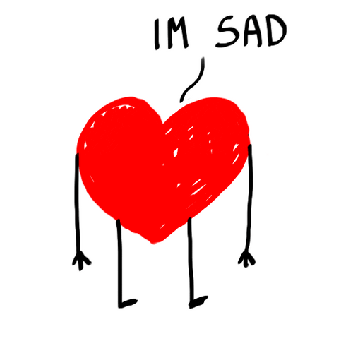 Red Sad Corazon GIF