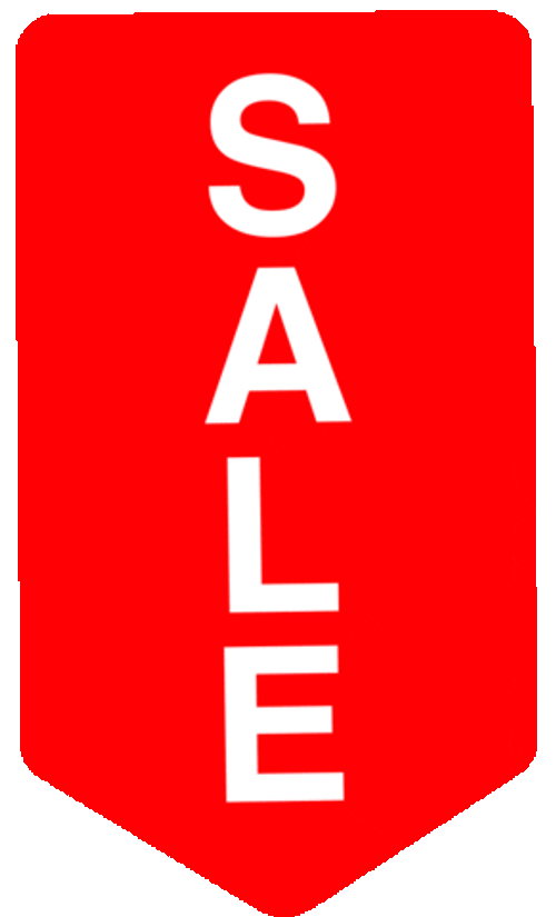 Red Sale Tag Shaking GIF