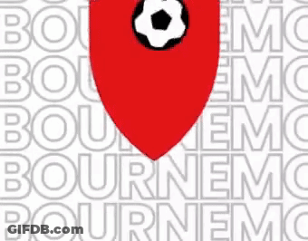 Red Shield With Soccer Ball GIF