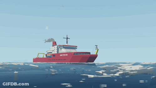 Red Ship Arcticer GIF