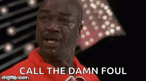 Red Shirt Man Crying Call The Damn Foul GIF