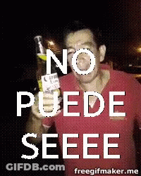 Red Shirt Man Holding Beer No Puede Seeee GIF