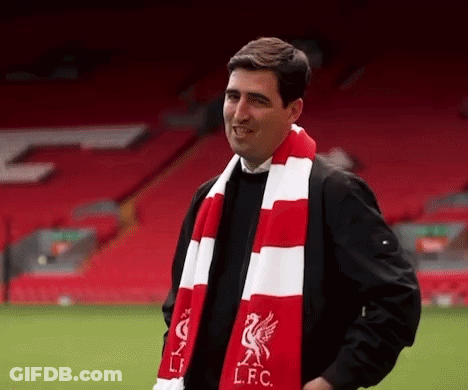 Red Shirt Man Soccer Field Energy Drink Ad GIF
