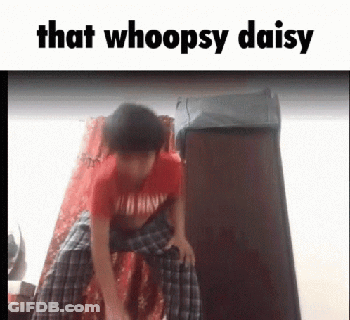 Red Shirt Plaid Pants Boy Jumping Whoopsy Daisy GIF