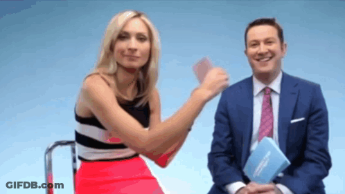 Red Shirt Saying Turn Up The Music GIF