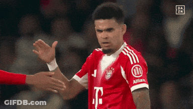 Red Shirt Soccer Player And Another Shaking Hands GIF