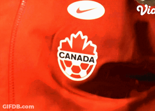 Red Shirt With Canada Logo GIF