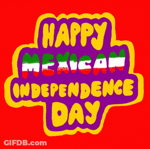 Red Sign Happy Mexican Independence Day GIF