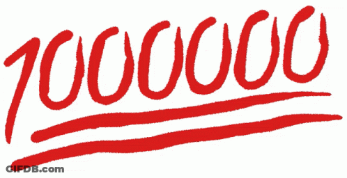 Red Sign Saying 100,000 GIF