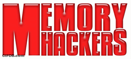 Red Sign Saying Memory Hackers GIF
