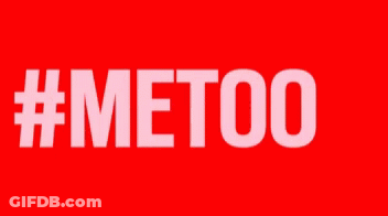 Red Sign Saying #MeToo GIF