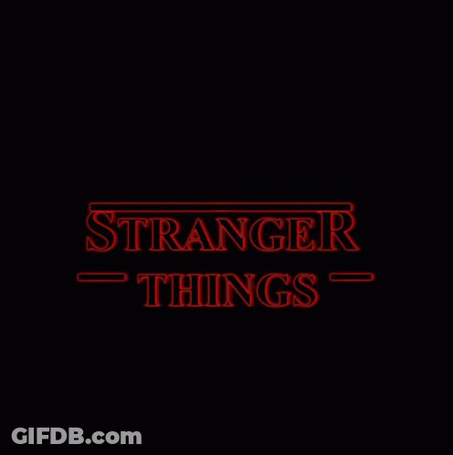 Red Sign Stranger Things GIF