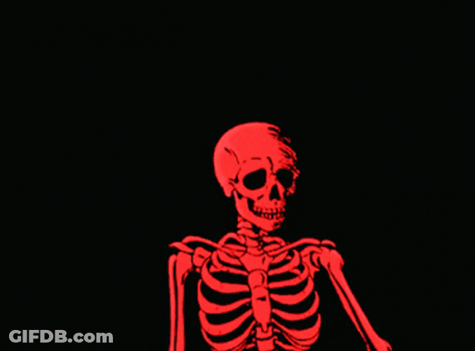 Red Skeleton Aesthetic GIF