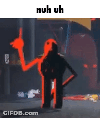 Red Skeleton Giving Middle Finger In Video Game GIF