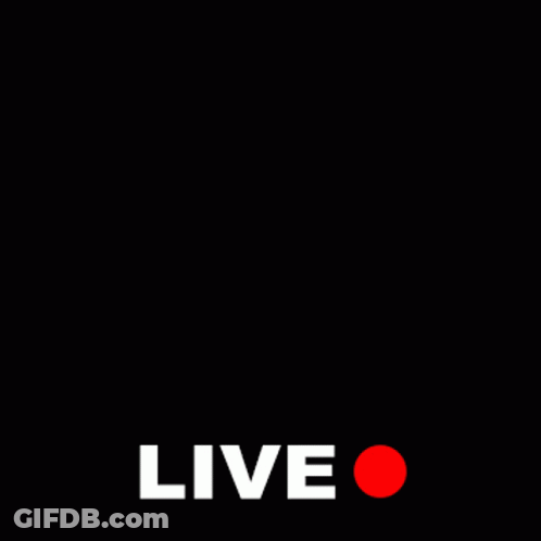 Red Skull Poster Saying Live GIF